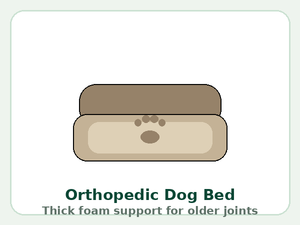 Orthopedic dog beds — product illustration