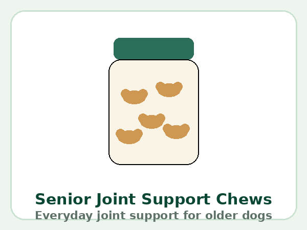 Senior joint support chews — product illustration